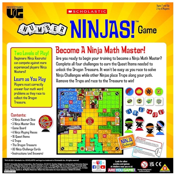 Board Game  Number Ninjas Math - Picture 2 of 7